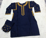 2Pcs Women's Stitched Embroidered Suit Hype Hem