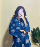 2Pcs Women's Stitched Printed Suit Hype Hem