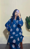 2Pcs Women's Stitched Printed Suit Hype Hem