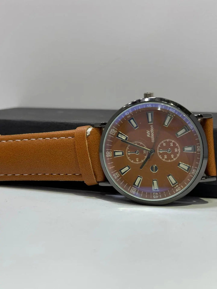 Man's Leather Watch Hype Hem