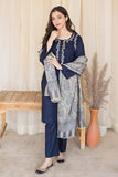 3Pcs Women's Unstitched Embroidered Lawn Suit Hype Hem