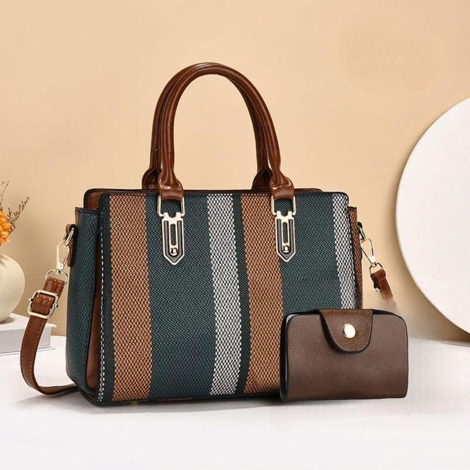 Women's Texture Printed Hand Bag's