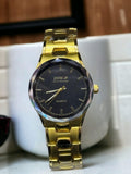 Men's Stylish Golden& Black Dial Watch