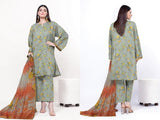 3 Pcs Women's Unstitched Printed Suit