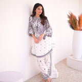 Women's Stitched Co-Ord Set - 2 Pcs Printed Lawn Ensemble