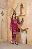 Stylish Women's Stitched Linen Block Printed Shirt & Trouser Set - 2 Pcs