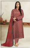 3 Pcs Women's Unstitched Printed Suit