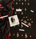 3Pcs Women's Unstitched Embroidered Lawn Suit Hype Hem