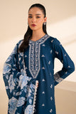 3Pcs Women's Unstitched Embroidered Lawn Suit Hype Hem