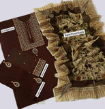 3 Pcs Women's Unstitched Embroidered Lawn Suit Hype Hem