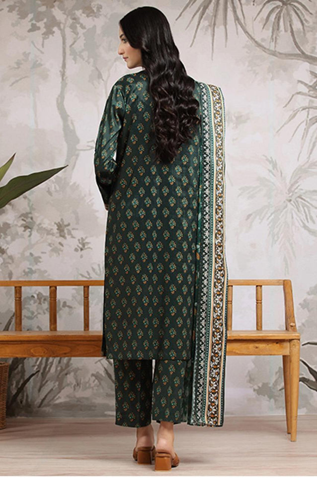 3 Pcs Women's Unstitched Printed Suit