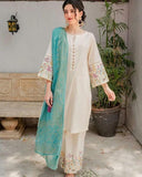 3 Pcs Women's Unstitched Embroidered Suit