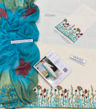 3 Pcs Women's Unstitched Embroidered Suit