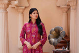 : 2 Pcs Women's Stitched Linen Printed Long Shirt & Trouser