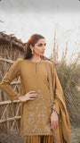 3 Pcs Women's Unstitched Embroidered Suit