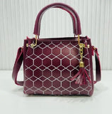 Women's Stylish Printed Leather Hand Bag's Hype Hem